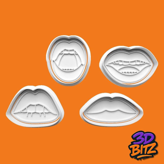 Lips Cookie Cutter & Embosser Set