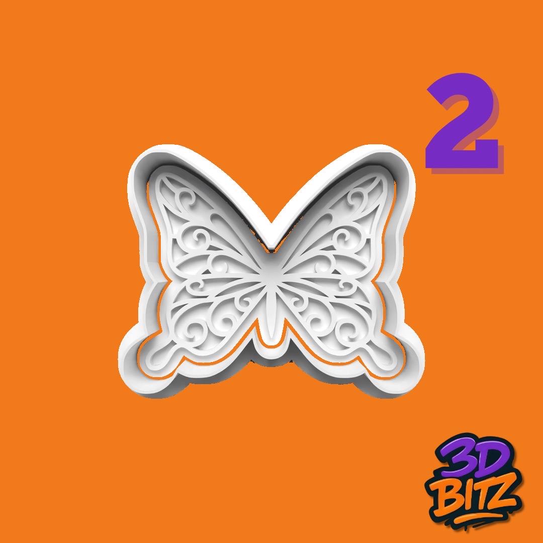 Butterfly Cookie Cutter & Embosser Set