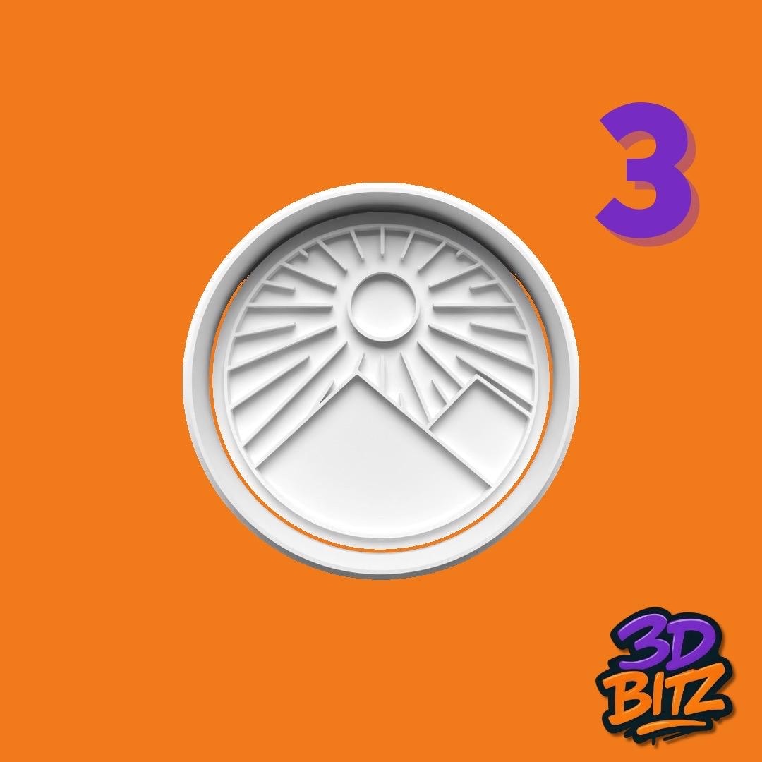 Sun & Moon Cookie Cutter & Embosser Setcupcake