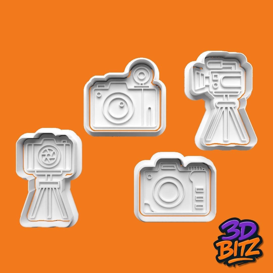 Camera Cookie Cutter & Embosser Set