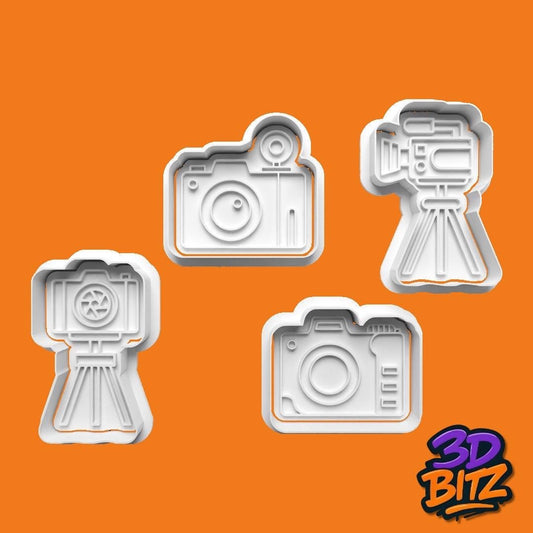 Camera Cookie Cutter & Embosser Set