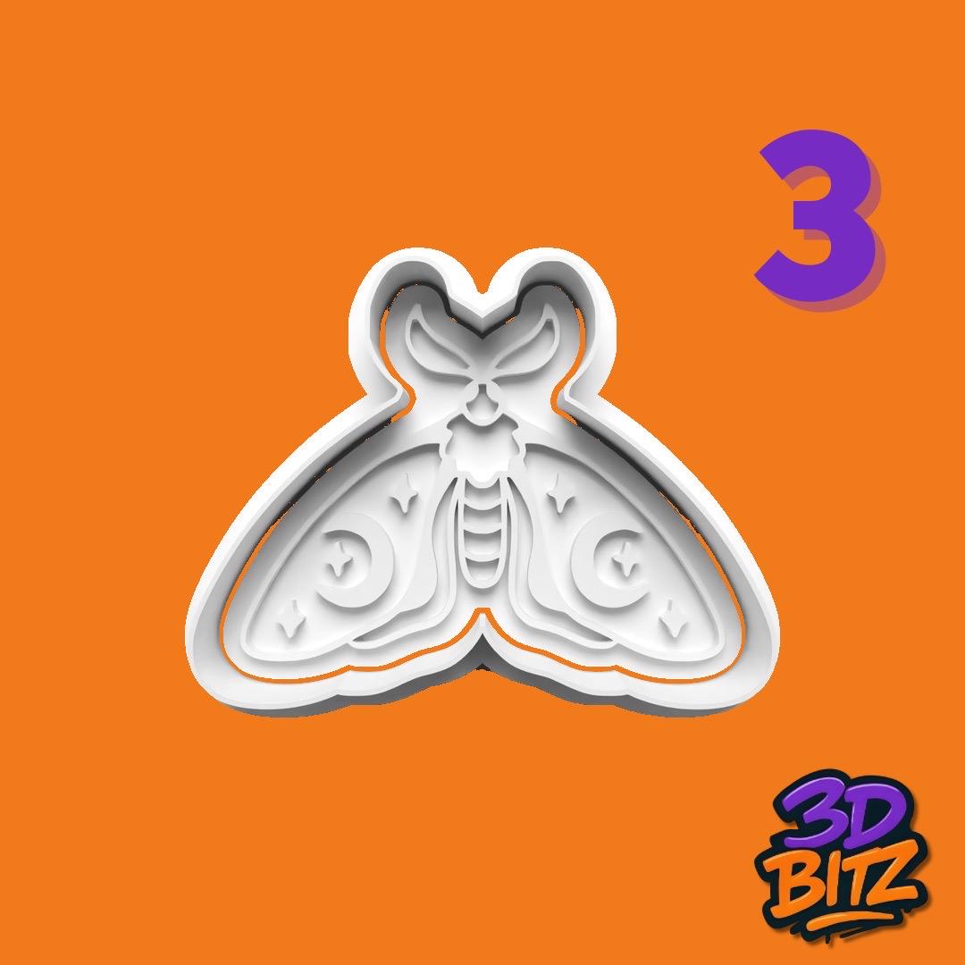 Moth Cookie Cutter & Embosser Set