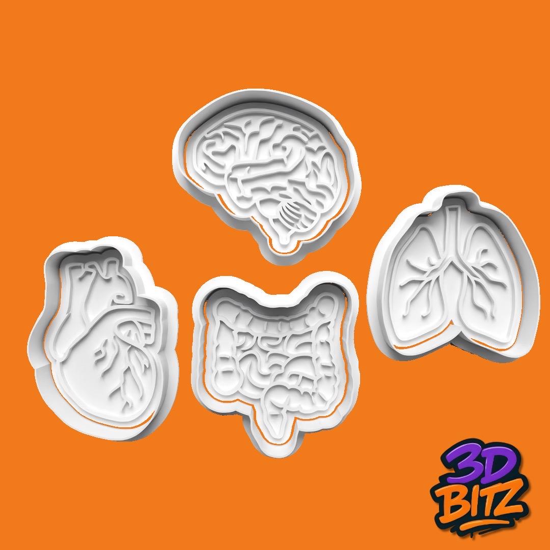 Anatomy Cookie Cutter & Embosser Set