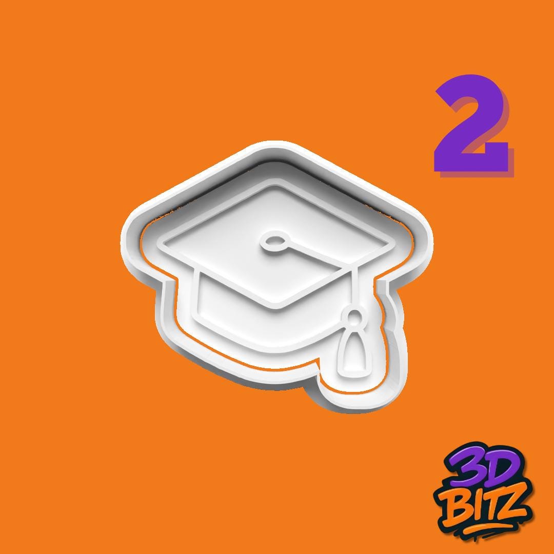 Class of 2025 Graduation Cookie Cutters| Leavers 2025 Biscuit Embossers| School Leaver Gift Cookie Cutter & Embosser Set