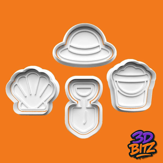 Beach Cookie Cutter Set Cookie Cutter & Embosser Set