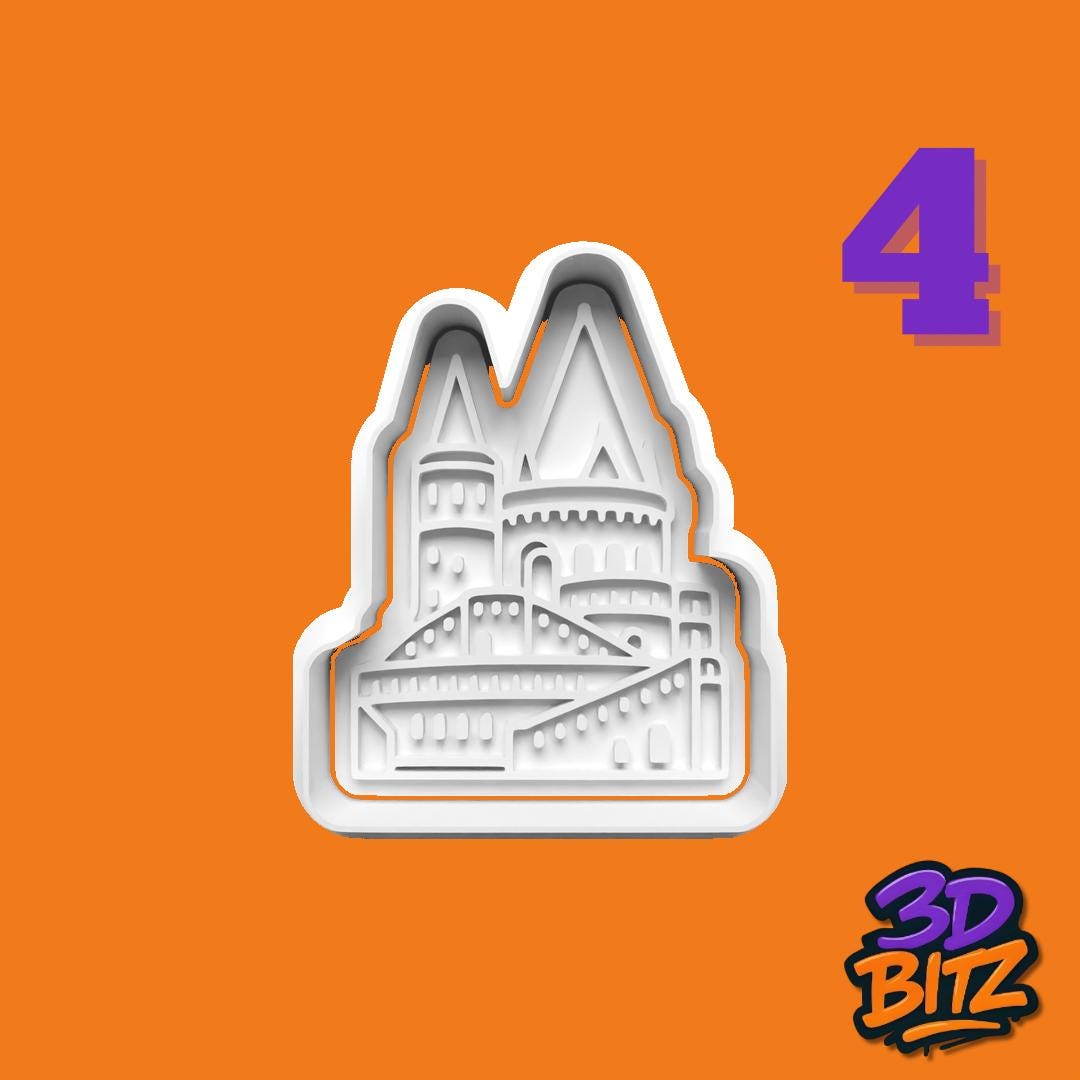 Budapest Landmark Cookie Cutter Set: Hungarian Architecture, Travel Theme Cookie Cutter & Embosser Set