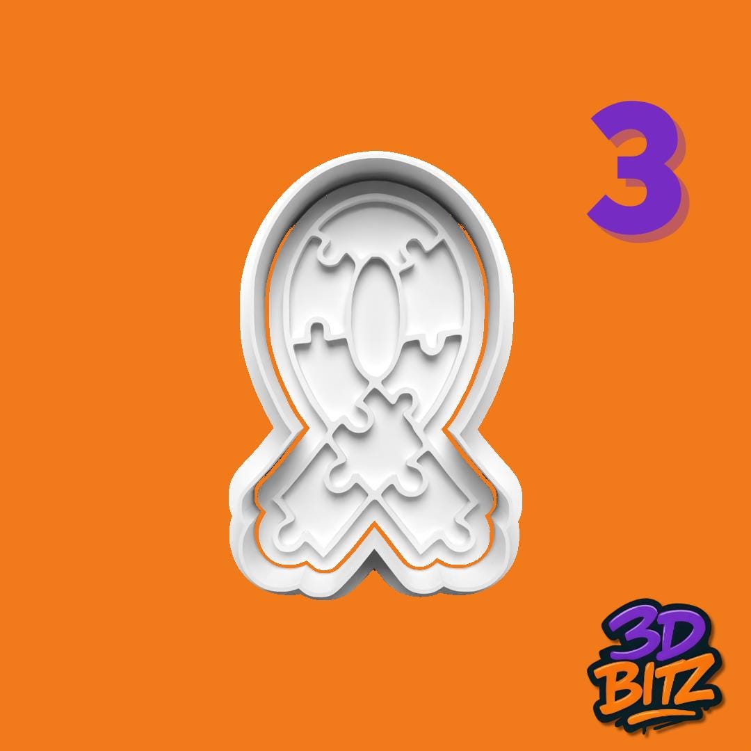 Puzzle Piece Cookie Cutter & Embosser Set
