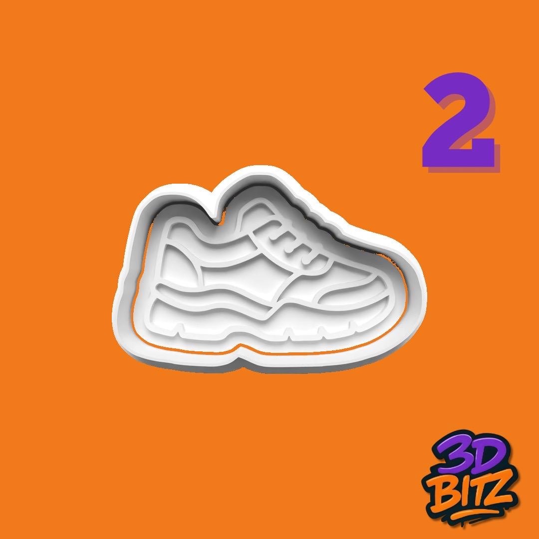 Trainers sneaker Cookie Cutter & Embosser Set