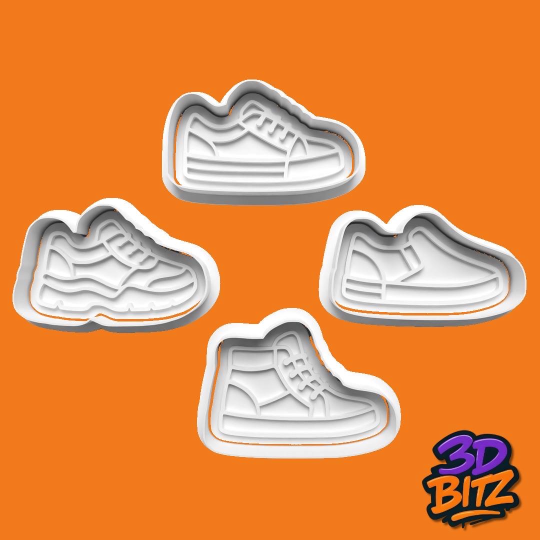Trainers sneaker Cookie Cutter & Embosser Set