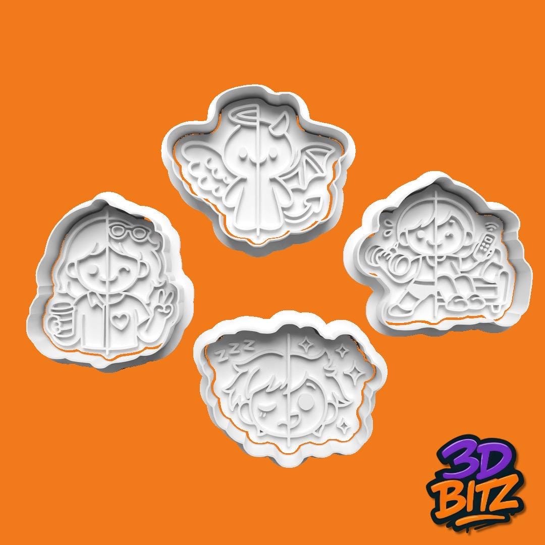Opposites Cookie Cutter & Embosser Set
