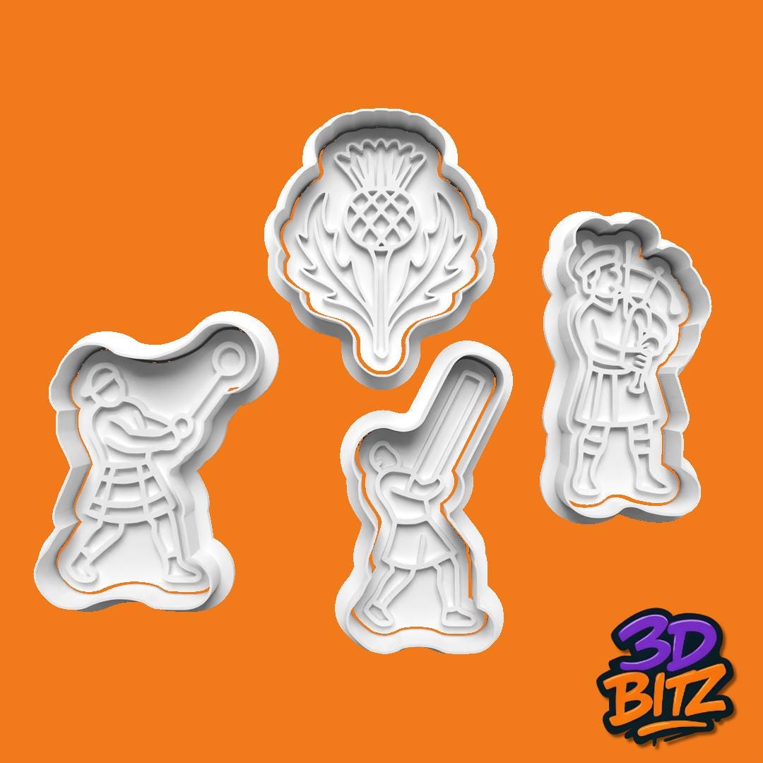 Scottish Highland Games Cookie Cutter Set Cookie Cutter & Embosser Set