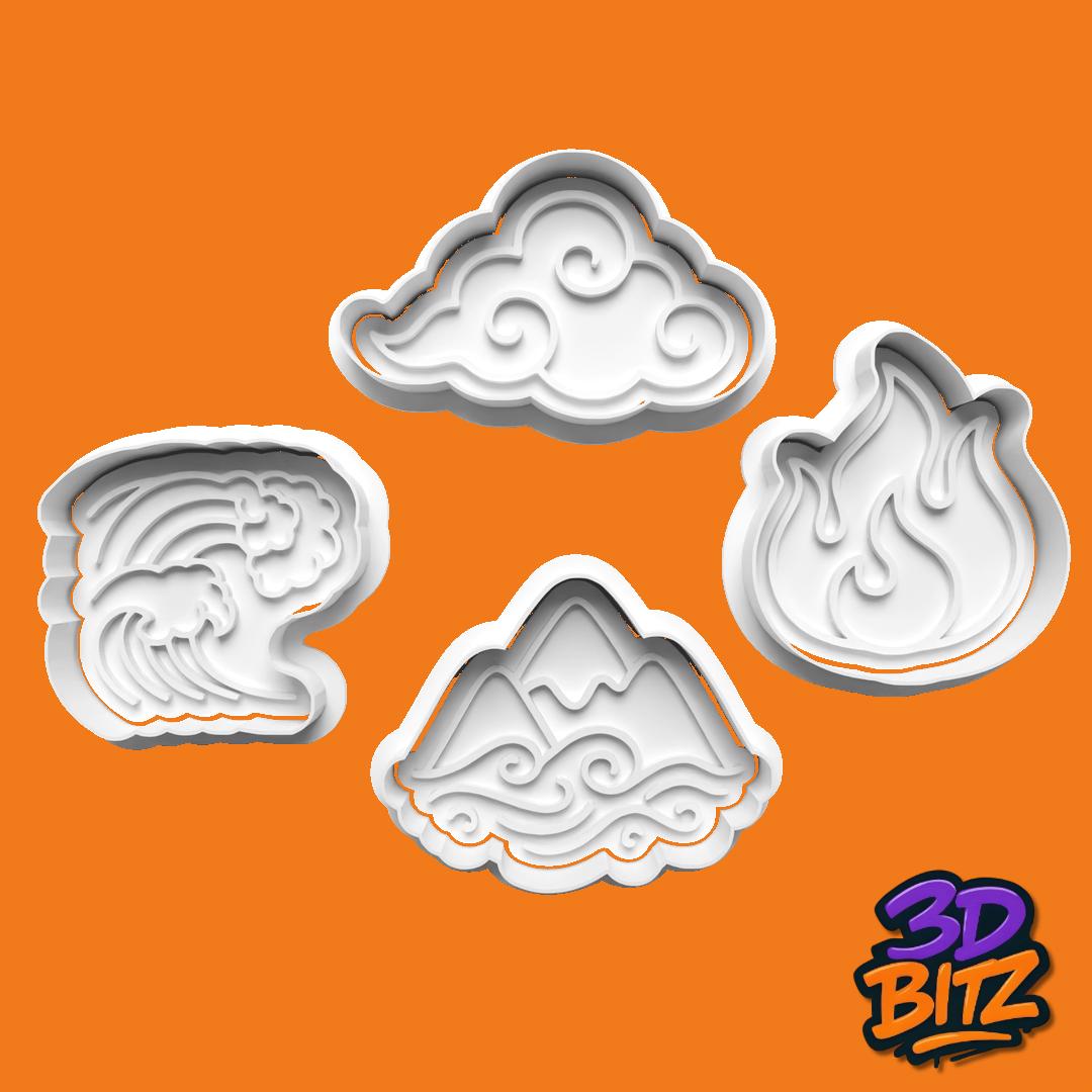 Elements Cookie Cutter Set Cookie Cutter & Embosser Set
