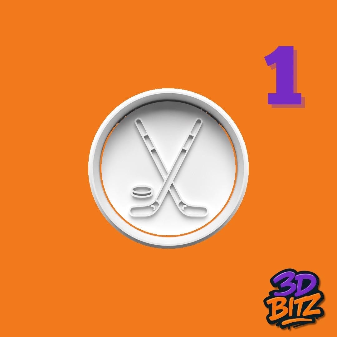 Ice Hockey Cookie Cutter & Embosser Set