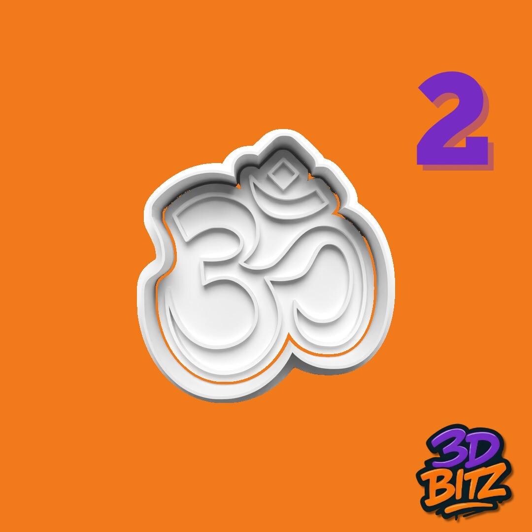 Spiritual buddhism meditation Symbols Cookie Cutter & Embosser Set