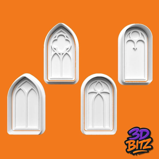 Gothic Church Window Cookie Cutter & Embosser Set