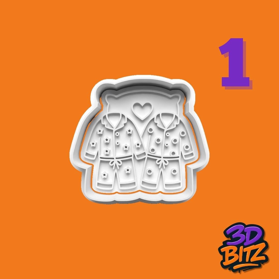 Sleepover & Pyjama Party Cookie Cutter & Embosser Set