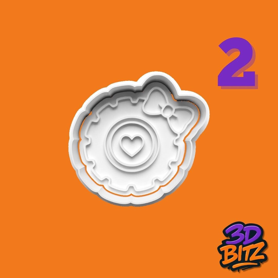 Girlie Monster Truck Cookie Cutter & Embosser Set