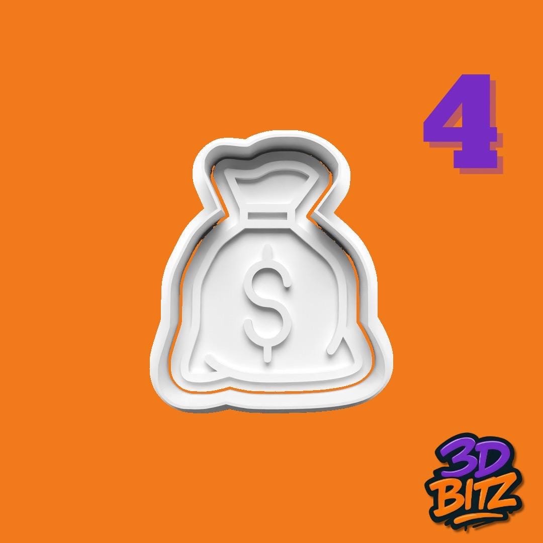 Money & Success Cookie Cutter & Embosser Set