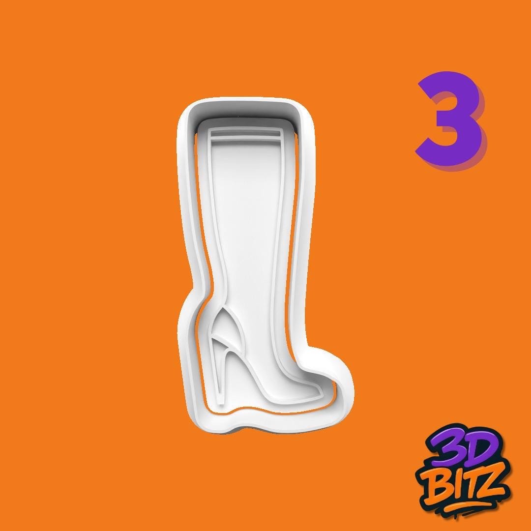 High Heel Shoe Cookie Cutter & Embosser Set