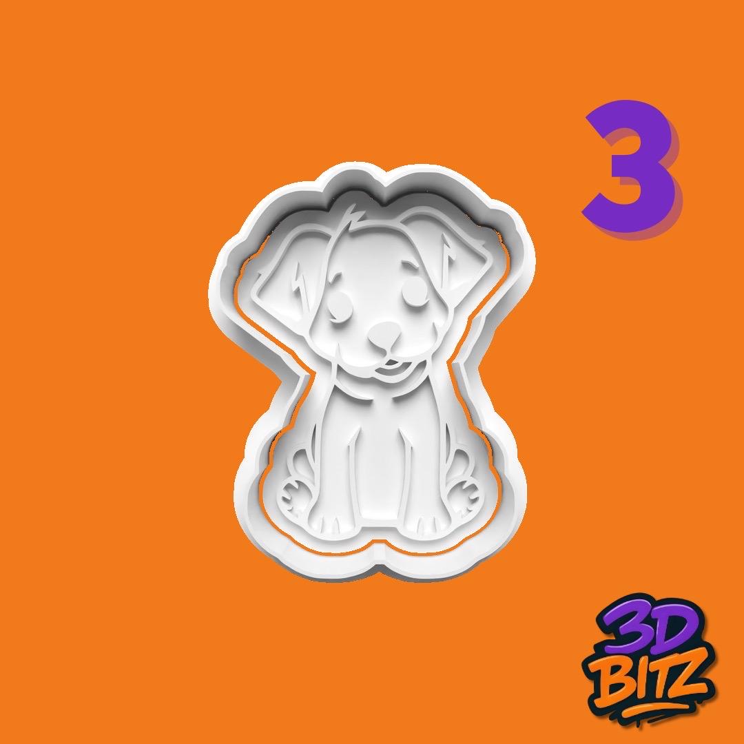 Cute Puppy Cookie Cutter & Embosser Set