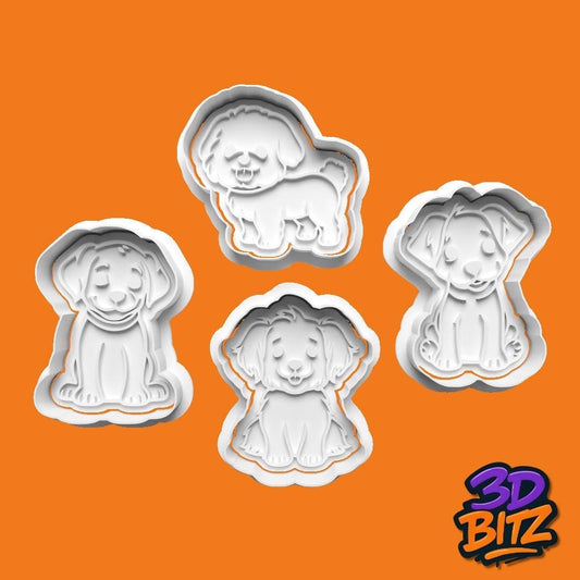 Cute Puppy Cookie Cutter & Embosser Set
