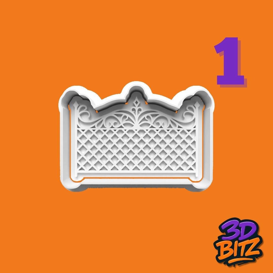 Decorative Gate Fence Cookie Cutter & Embosser Set
