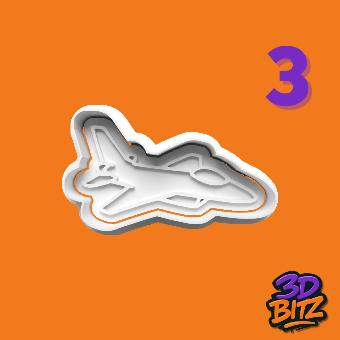 Jet Fighter Cookie Cutter Set Cookie Cutter & Embosser Set