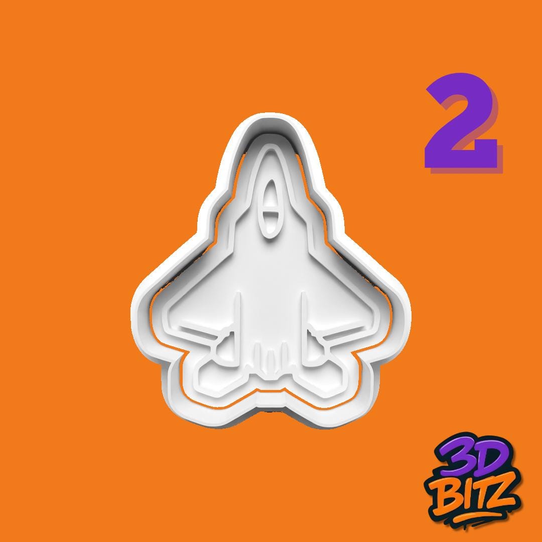 Jet Fighter Cookie Cutter Set Cookie Cutter & Embosser Set