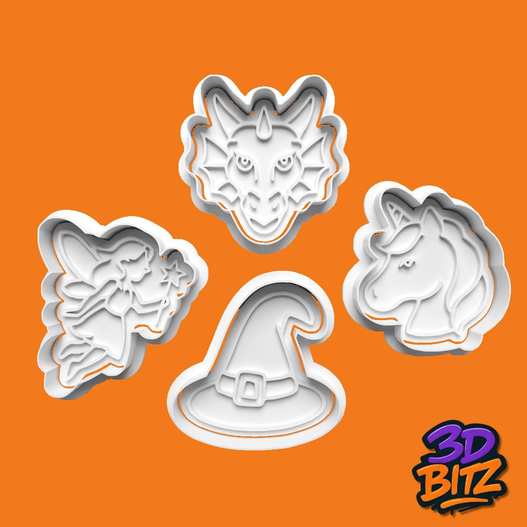 Magical Creatures Cookie Cutter Set Cookie Cutter & Embosser Set
