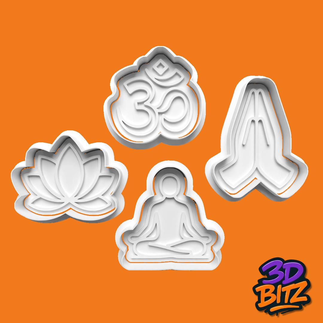Mindfulness Cookie Cutter Set Cookie Cutter & Embosser Set