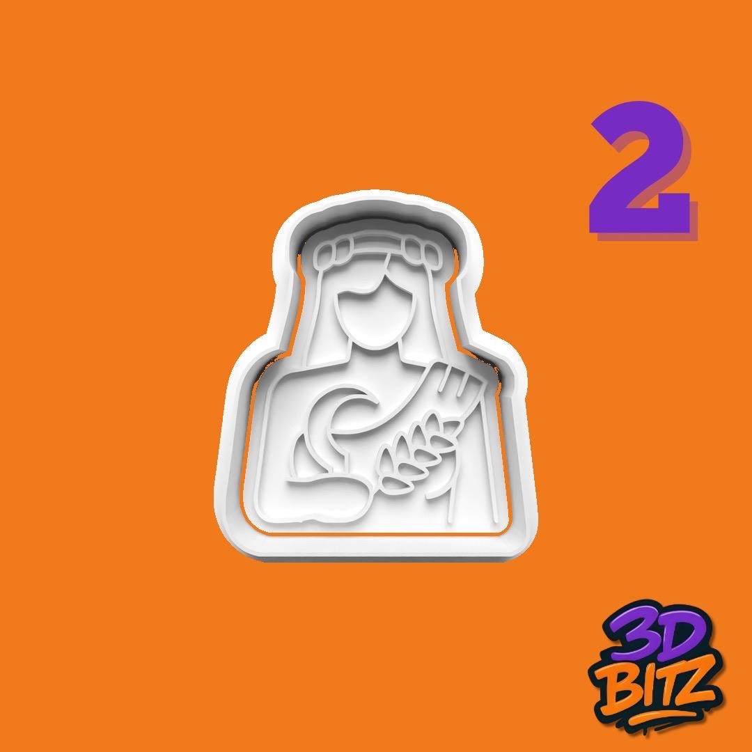 Greek Gods Cookie Cutter & Embosser Set