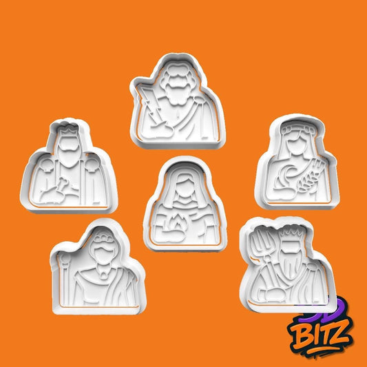 Greek Gods Cookie Cutter & Embosser Set