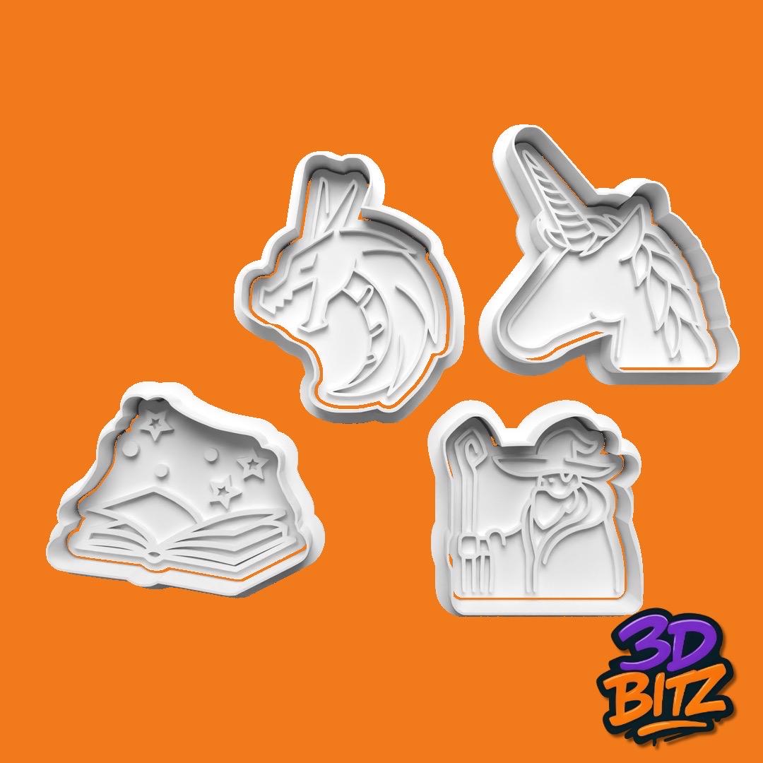 Fantasy Magic Cookie Cookie Cutter & Embosser Set