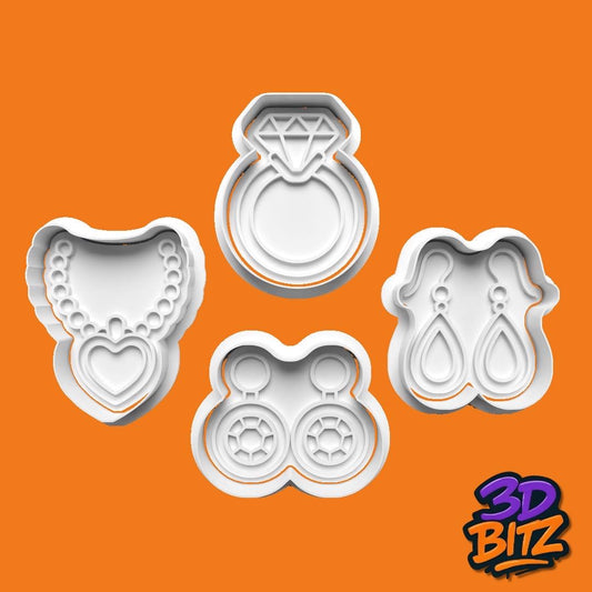 Jewellery Cookie Cutter & Embosser Set
