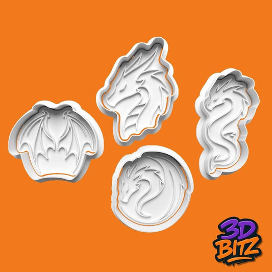 Dragon Cookie Cutter & Embosser Set