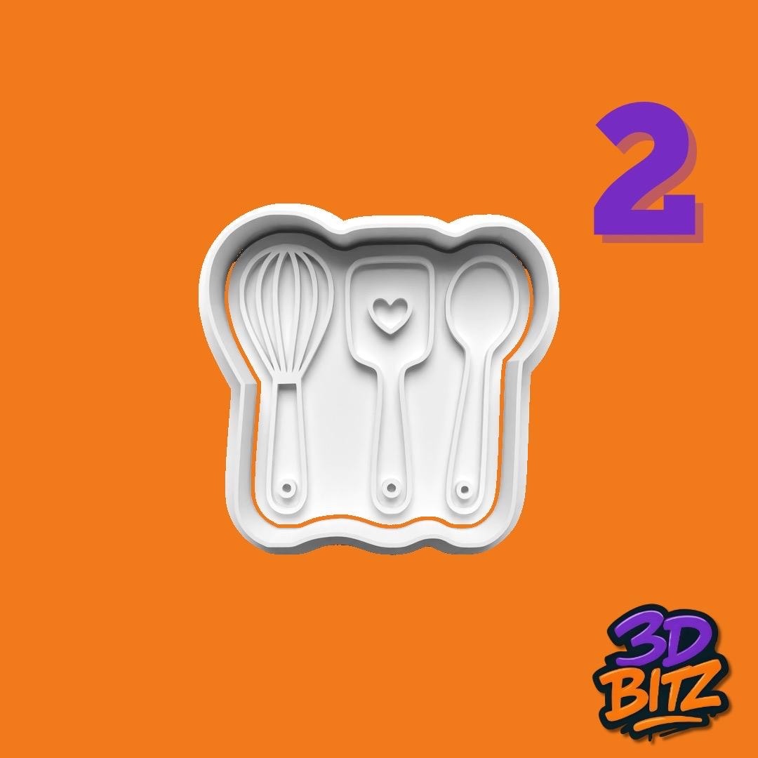 Baking Essentials Cookie Cutter & Embosser Set