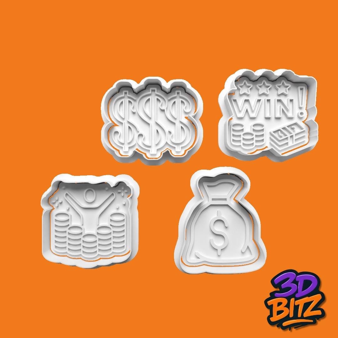 Money & Success Cookie Cutter & Embosser Set
