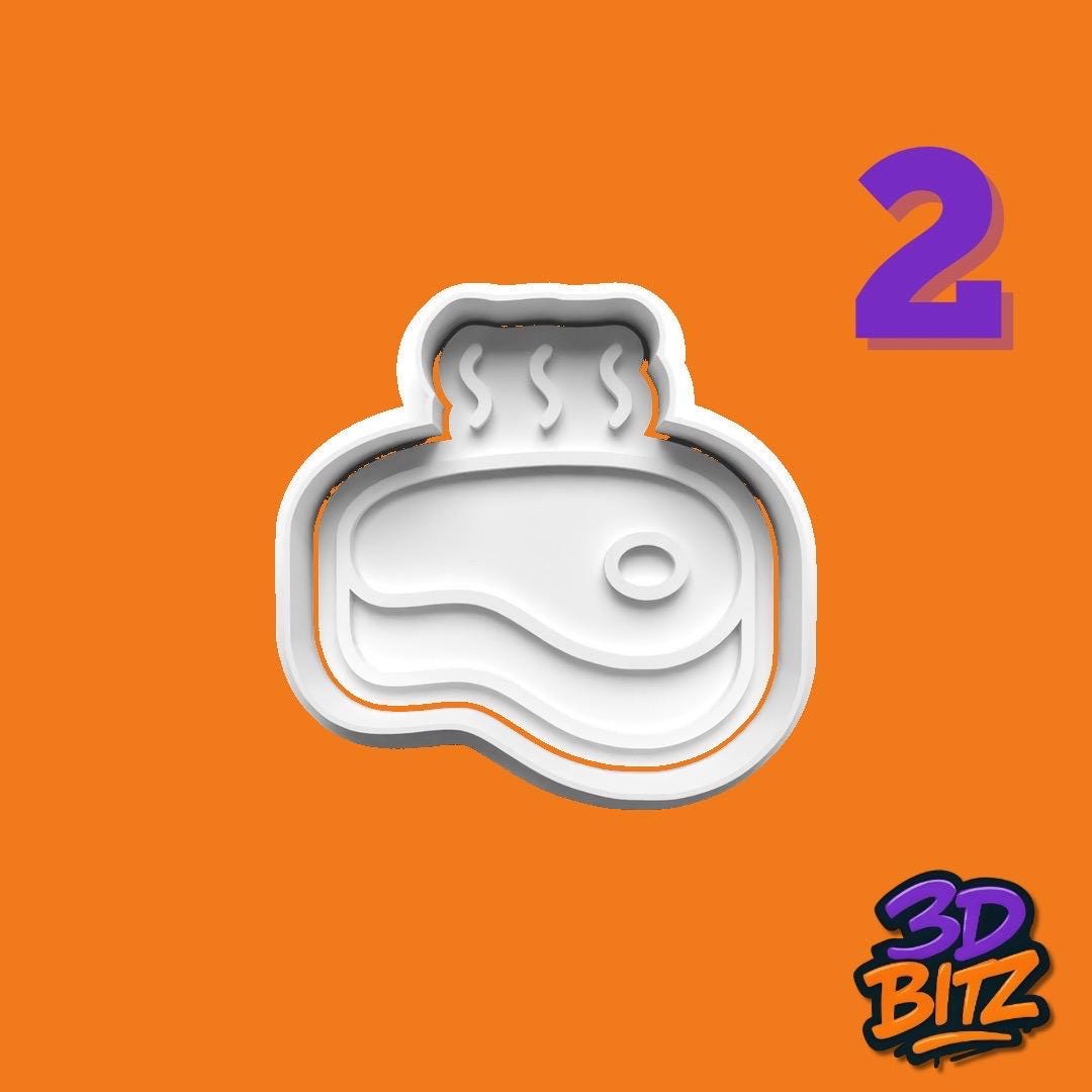 BBQ Cookie Cutter & Embosser Set