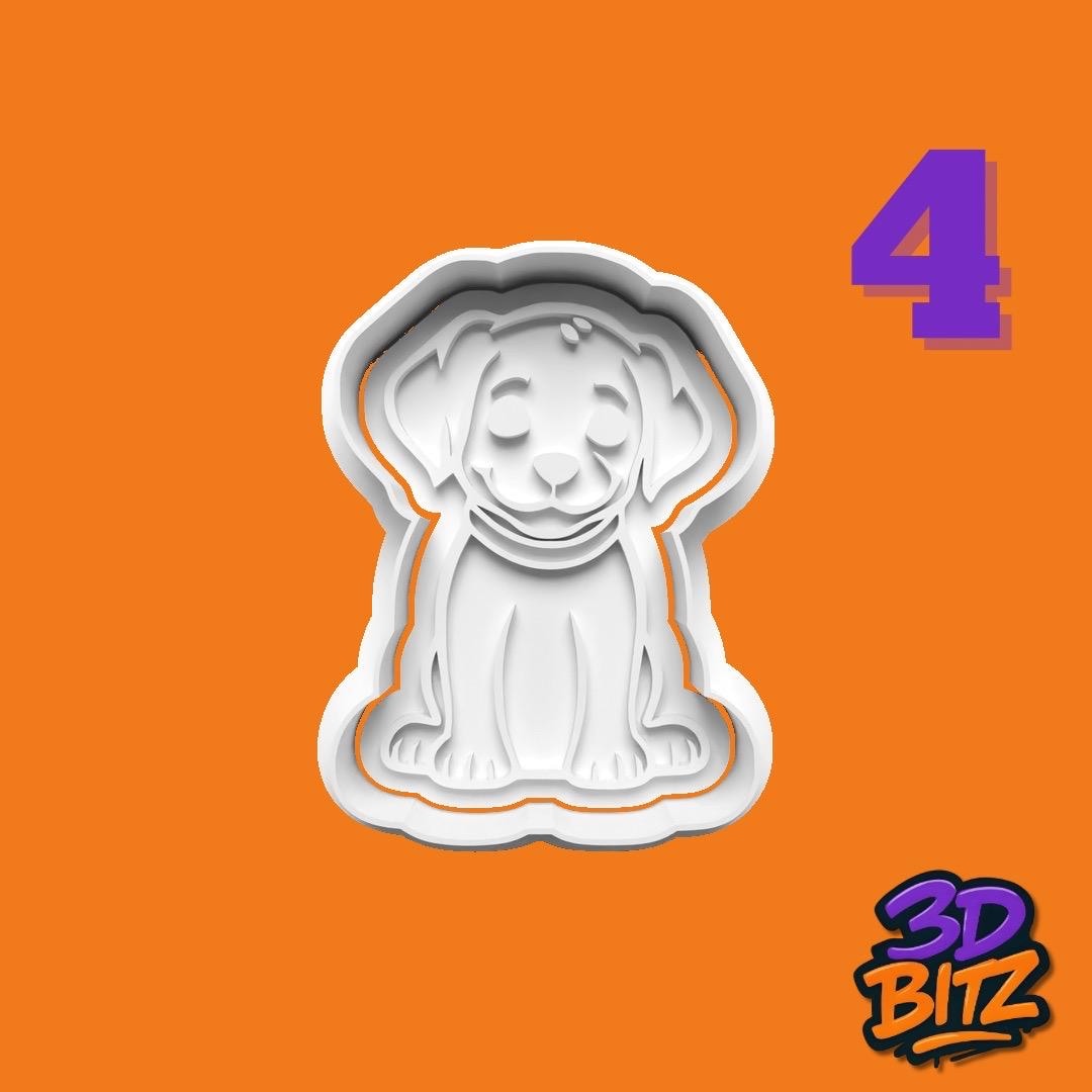 Cute Puppy Cookie Cutter & Embosser Set