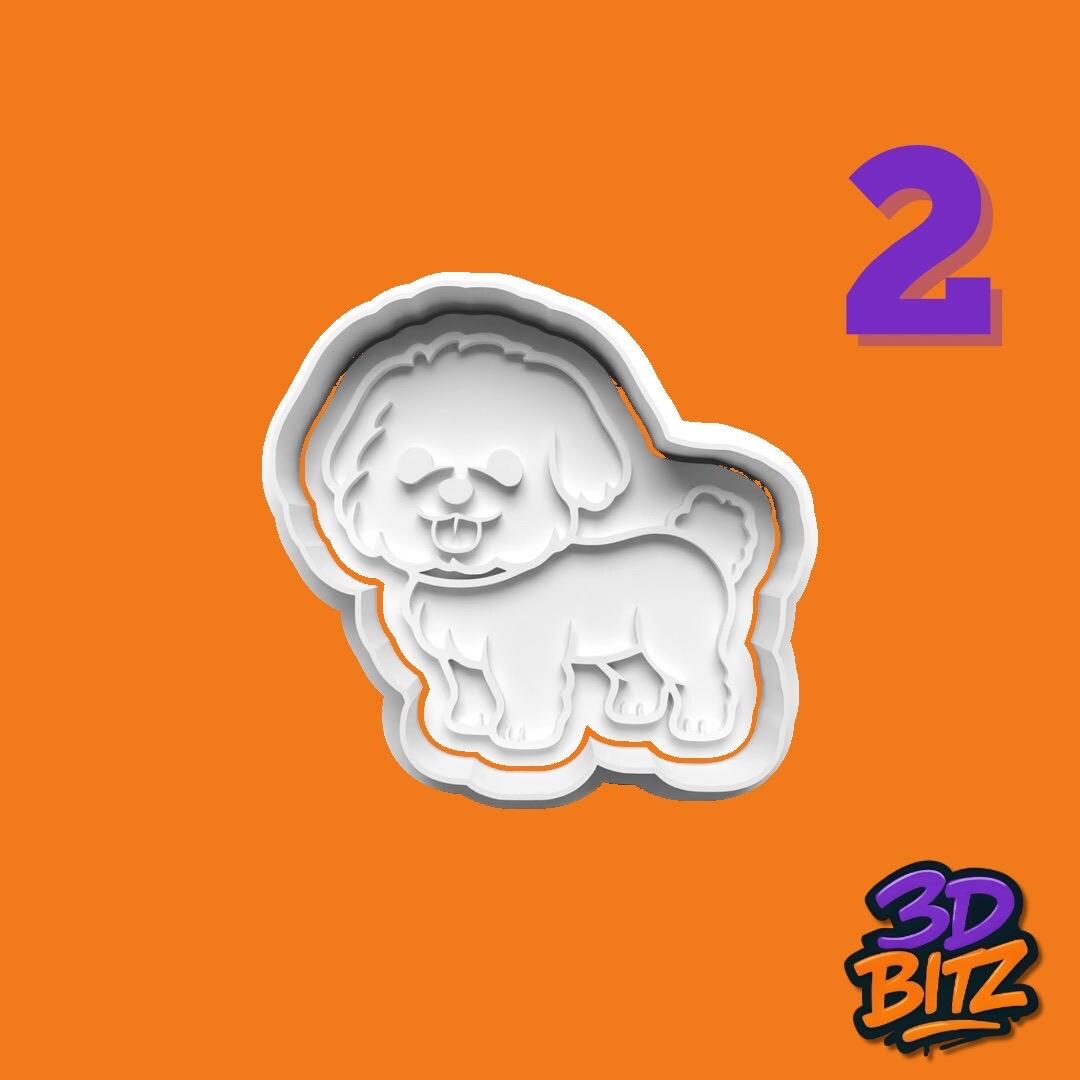 Cute Puppy Cookie Cutter & Embosser Set