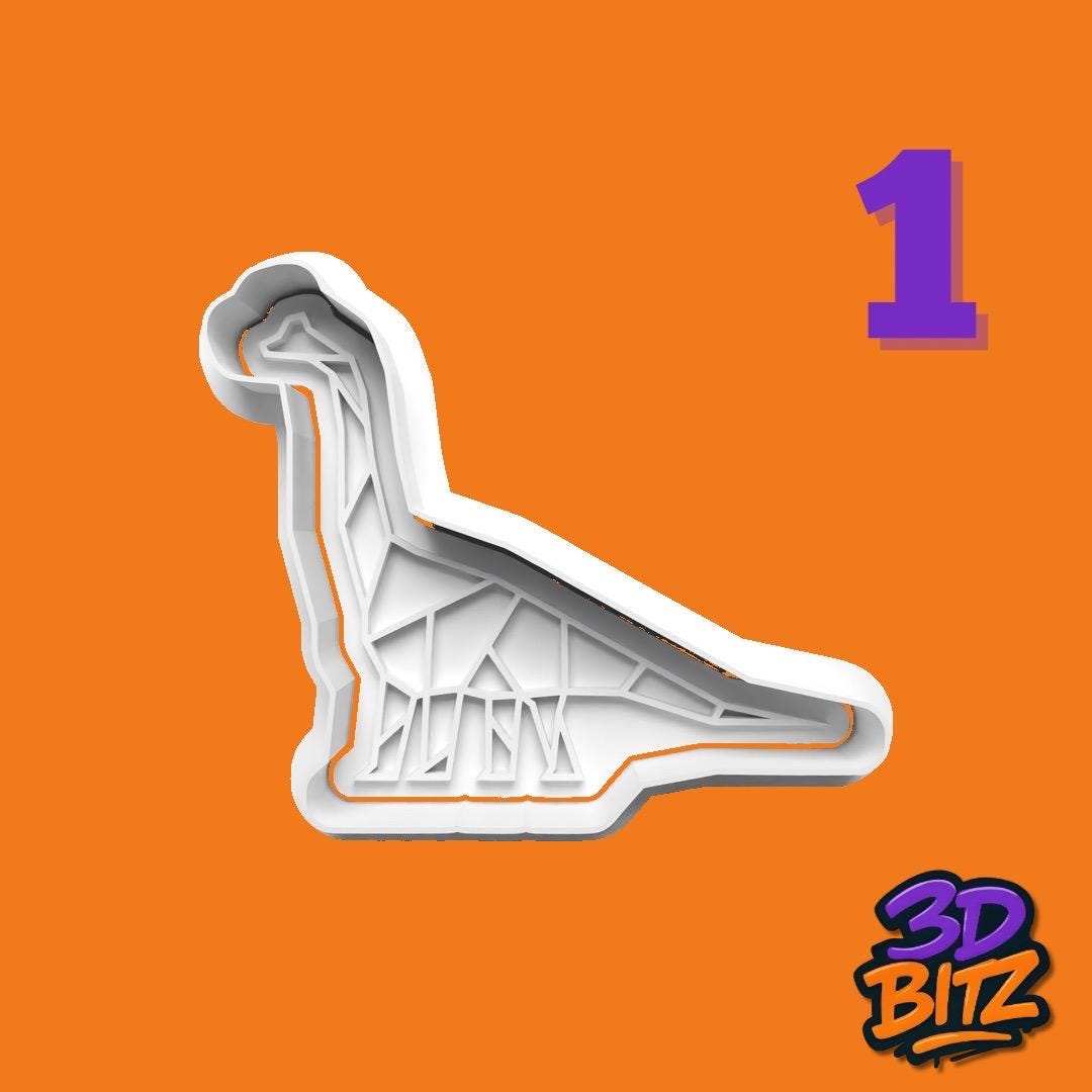 Origami Dinosaur Cookie Cutter & Embosser Set