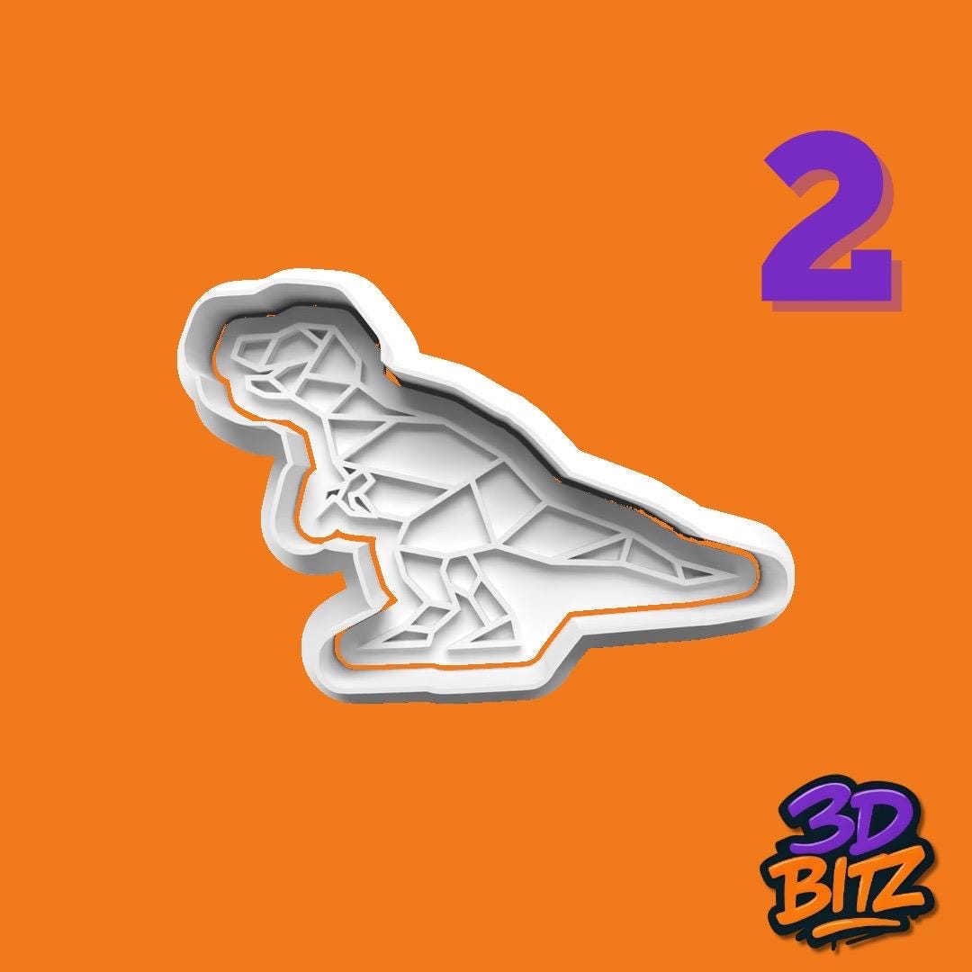 Origami Dinosaur Cookie Cutter & Embosser Set