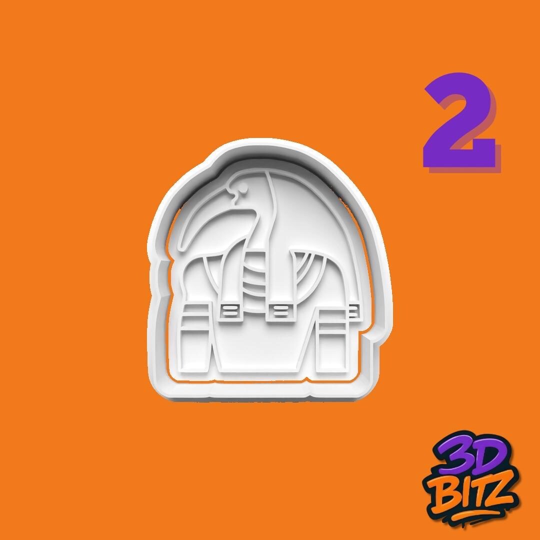 Egyptian Gods Cookie Cookie Cutter & Embosser Set