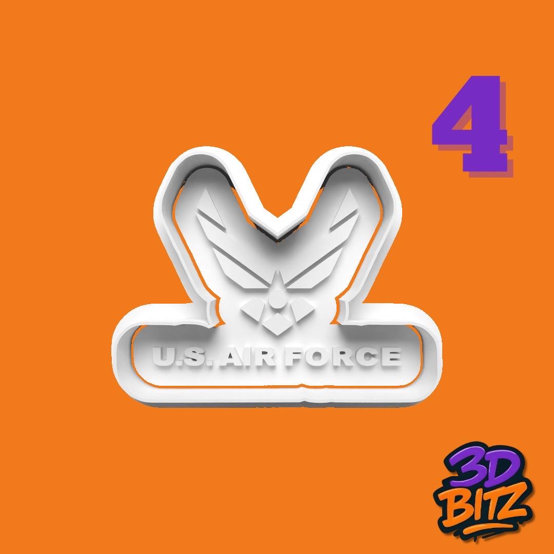 Military & US Air force, Cookie Cookie Cookie Cutter & Embosser Set