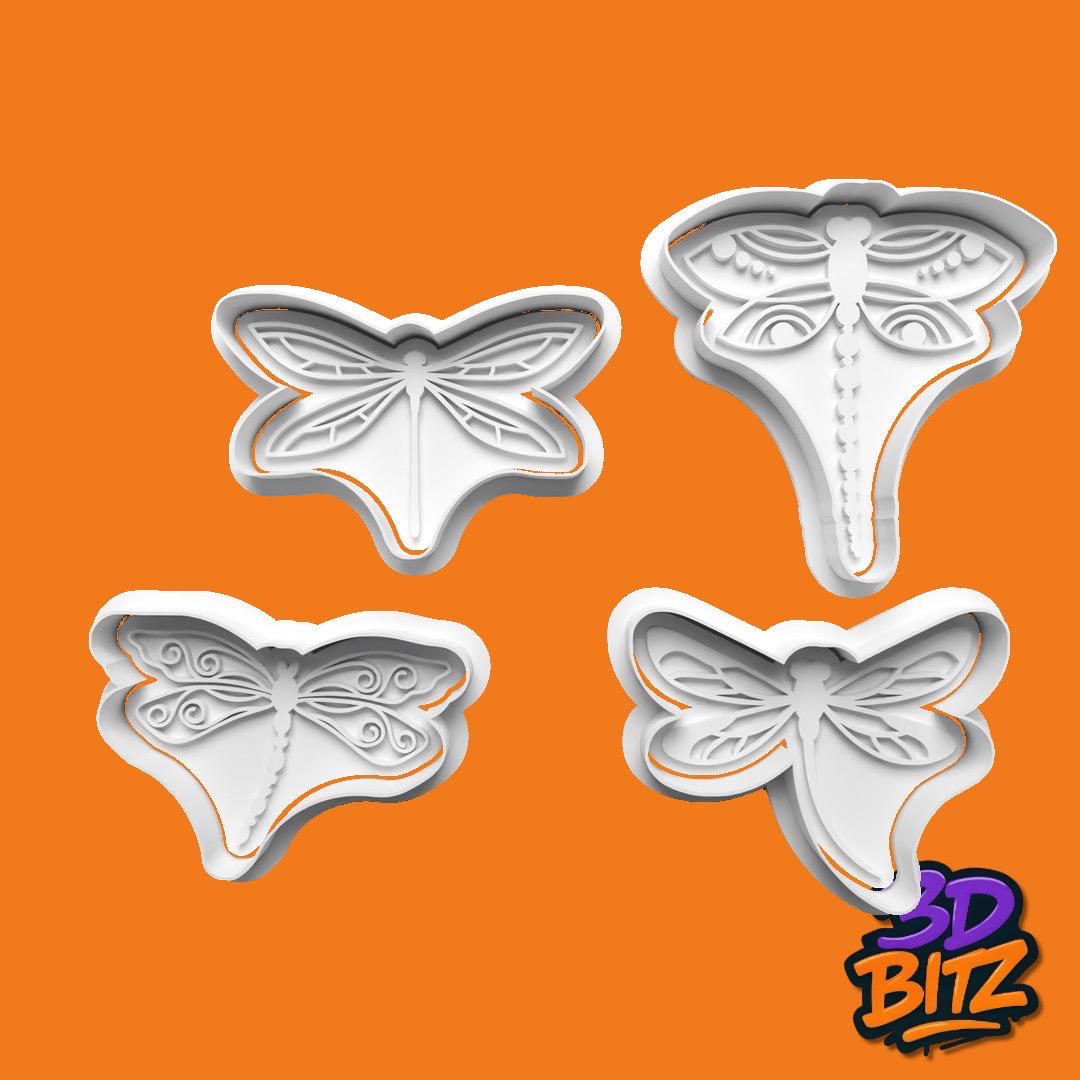 Dragonfly Cookie Cookie Cutter & Embosser Set
