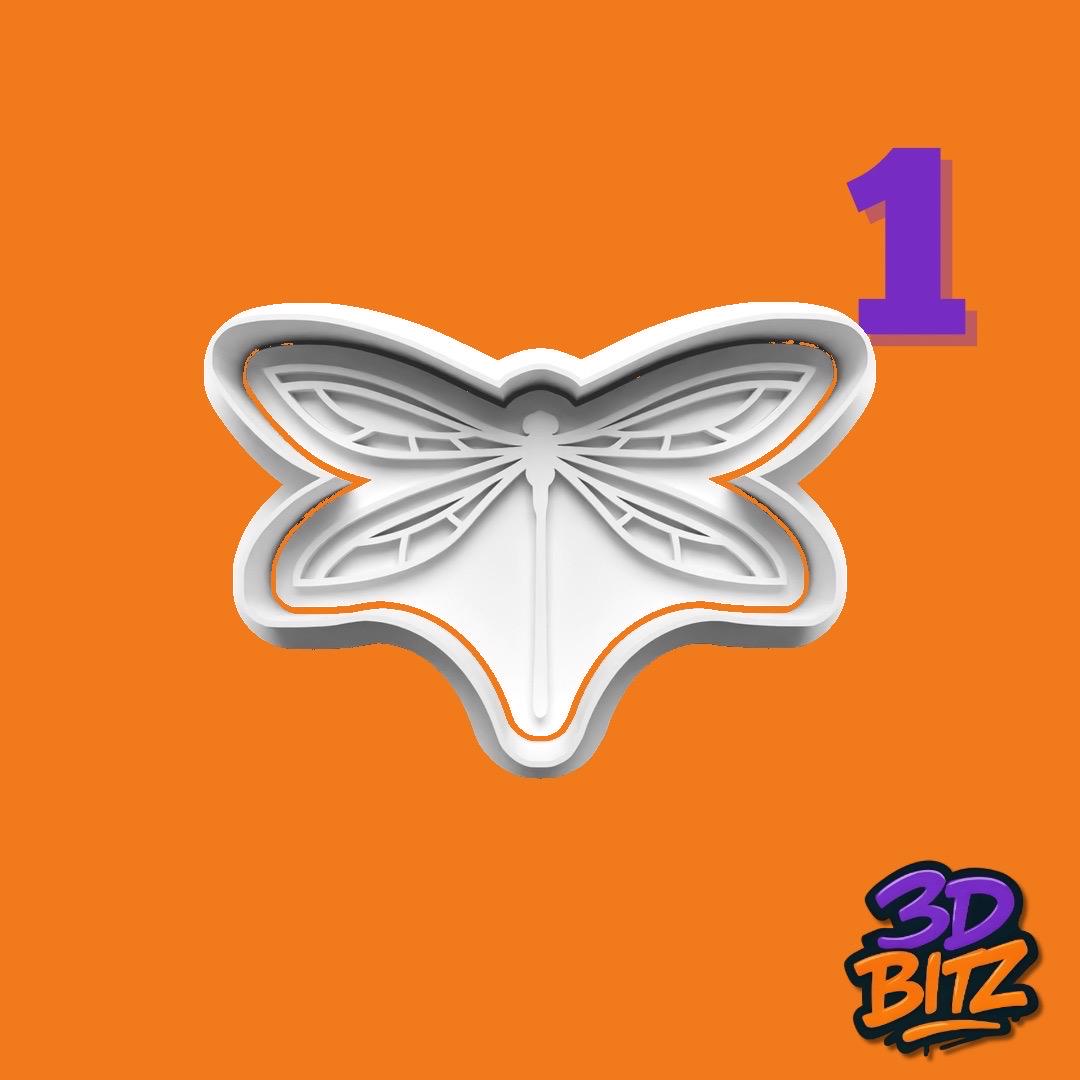 Dragonfly Cookie Cookie Cutter & Embosser Set