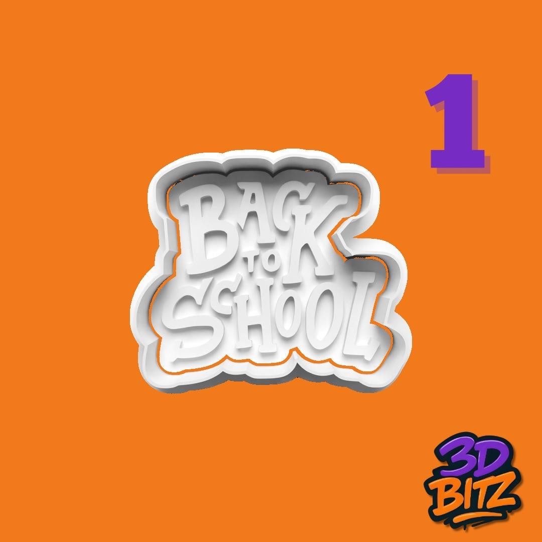 Back to School Cookie Cookie Cutter & Embosser Set