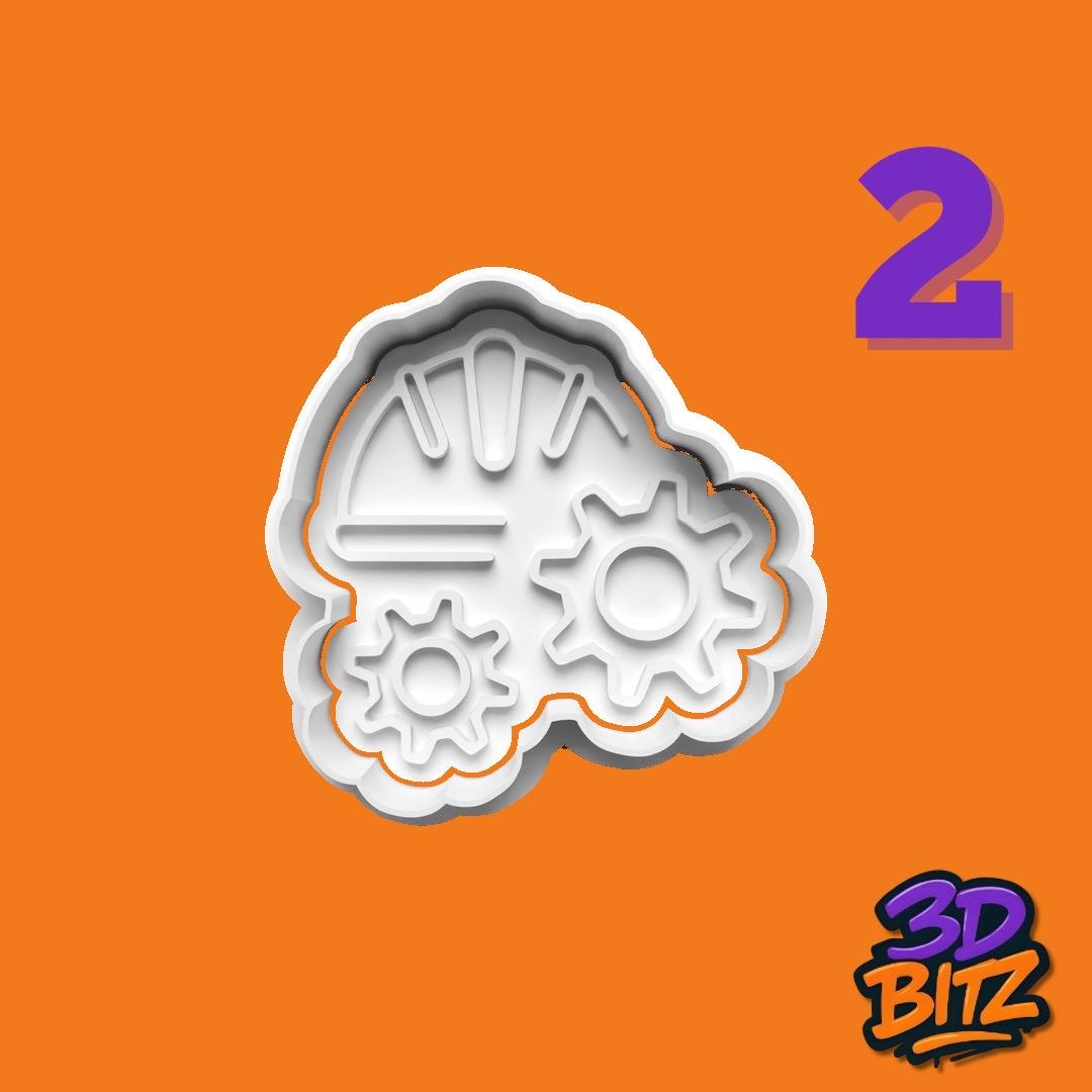 Construction / Builder Cookie Cookie Cutter & Embosser Set