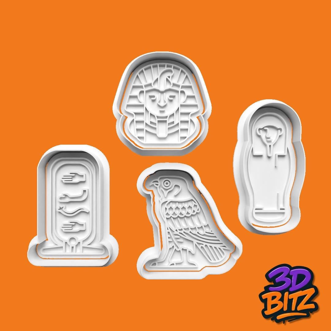 Egyptian Cookie Cookie Cutter & Embosser Set
