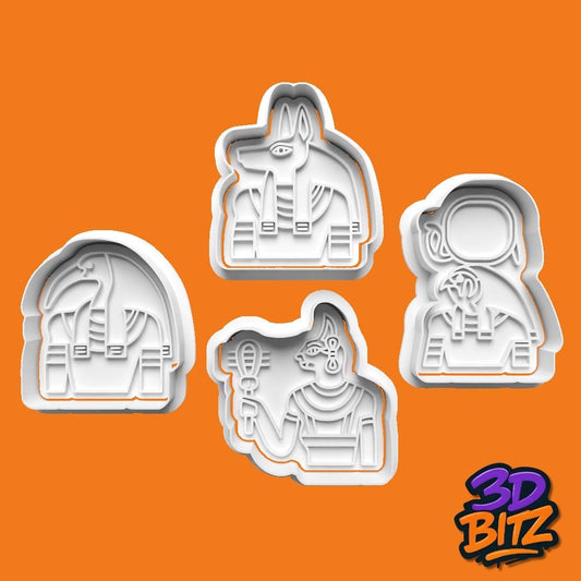 Egyptian Gods Cookie Cookie Cutter & Embosser Set
